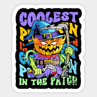 Coolest Pumpkin In The Patch vintage Sticker